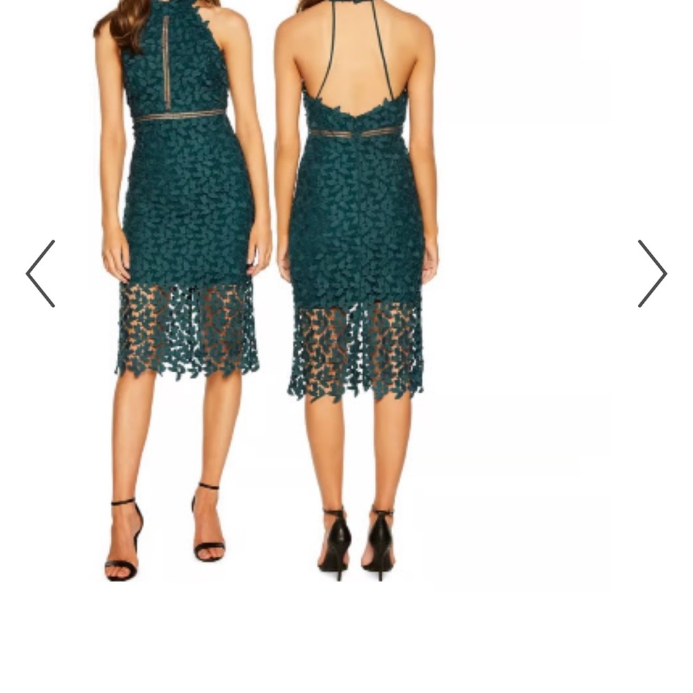 Bardot Green Lace Dress